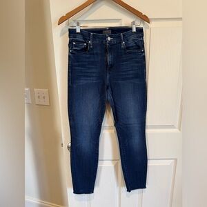 MOTHER Dark Indigo Skinny Jeans